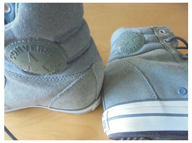 Converse CESTELLI VERTICALI CONVERSI IN DAIM Verde chiaro - vista 5