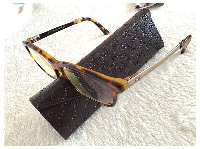 Gafas de sol Gucci GG 3678 Plateadas Marrones Plata Marrón claro Caramelo Marrón oscuro - vista 5