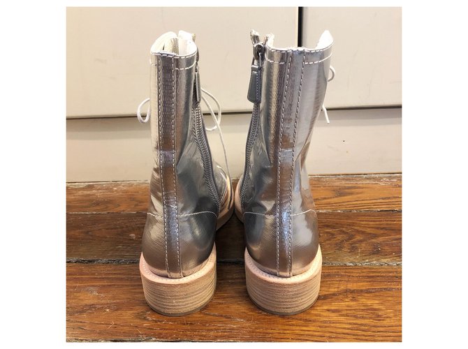 Botas de chanel Plata - vista 3