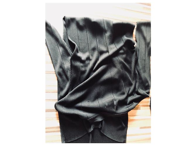 Chanel lange Strickjacke schwarz Viscose - Ansicht 7