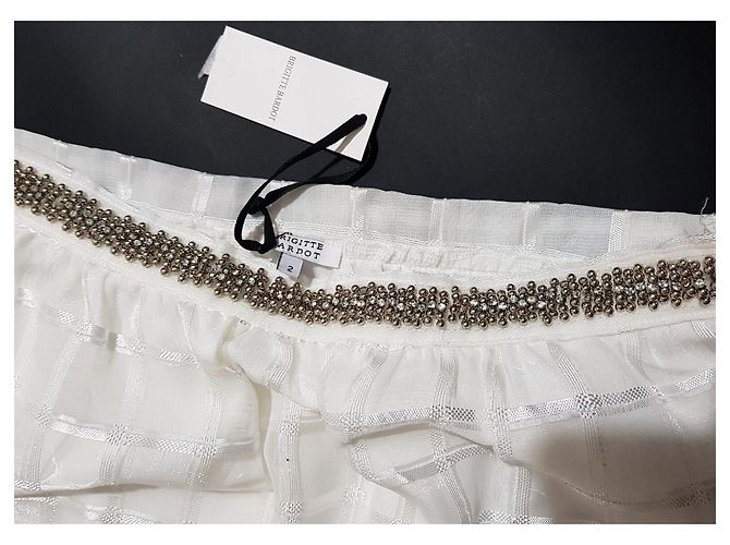 Autre Marque Brigitte Bardot Rock Weiß aus Polyester Größe S - Ansicht 3