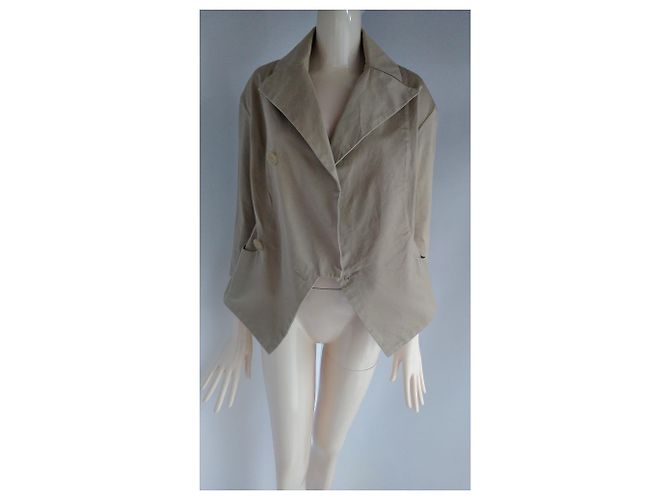 Yohji Yamamoto Casaco Assimétrico - vista 11