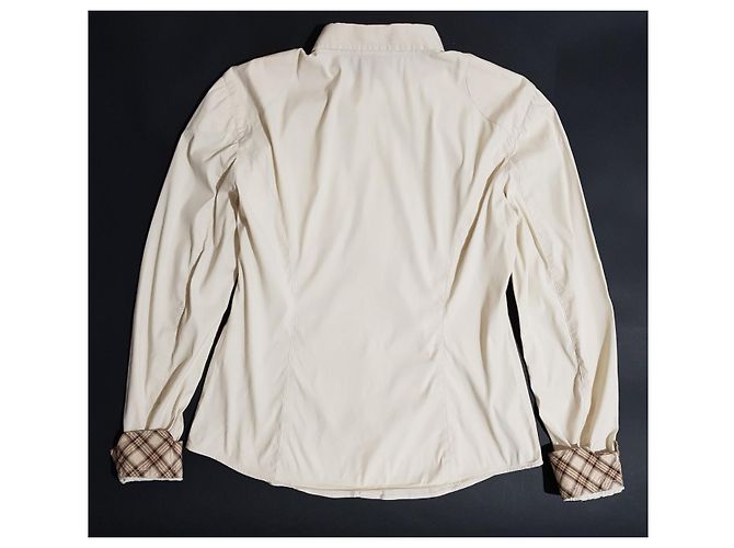Belstaff Hemd Ecru mit Tartan Details - Ansicht 2
