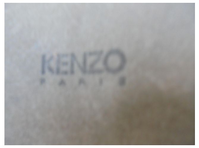 Kenzo Damier Gürtel Schwarz Weiß Leder - Ansicht 4