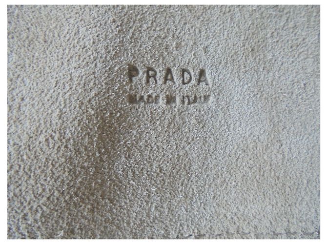 Cinturón Prada Beige de Terciopelo de Becerro - vista 3
