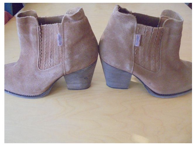 Levi's Cot Boy Boots aus Leder Caramel Karamell - Ansicht 2