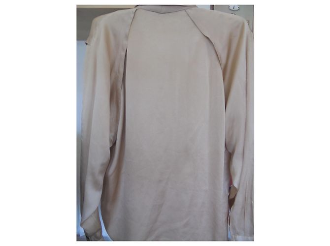 Autre Marque NAZARENO Seidenhemd Caramel Karamell - Ansicht 4
