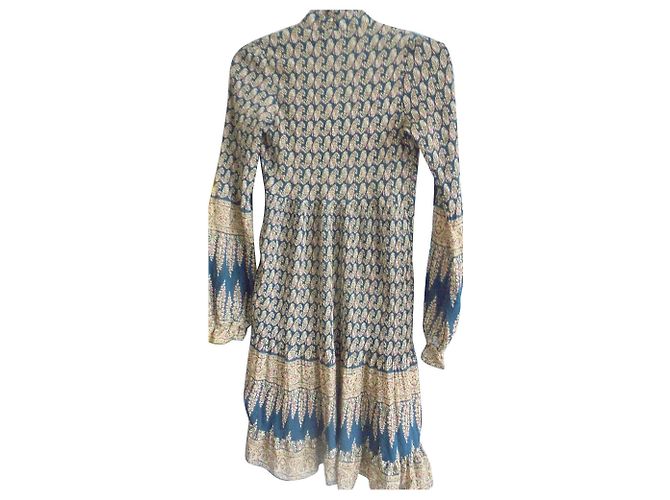 Abito Boheme Chic Zara Senape e Verde Scuro - vista 2