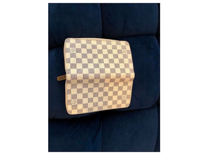 Borsa Louis Vuitton con cerniera e portafoglio Borsa Carrera Beige Grigio - vista 6
