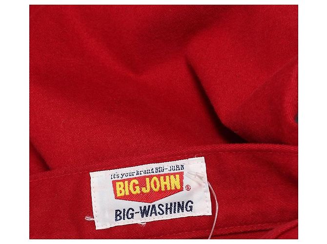 Autre Marque Jeans BIG JOHN in denim rosso di cotone Made in Japan - vista 3