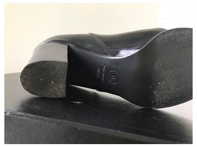 Botas de charol CHANEL Negro - vista 5