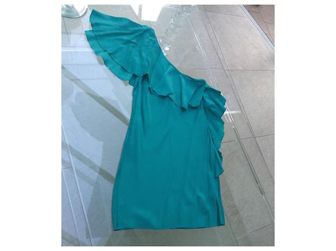 HALSTON HERITAGE KLEID Türkis - Ansicht 3
