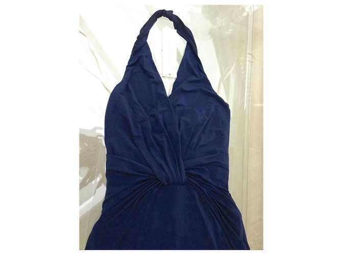 HALSTON HERITAGE KLEID Blau Marineblau - Ansicht 4