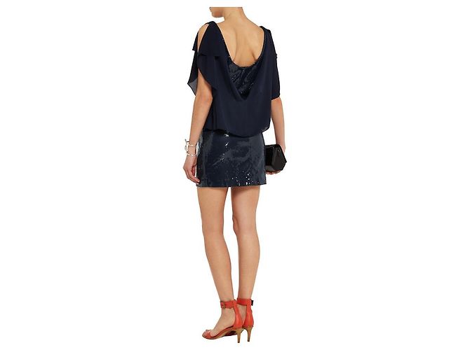 HALSTON HERITAGE KLEID Blau Marineblau - Ansicht 2