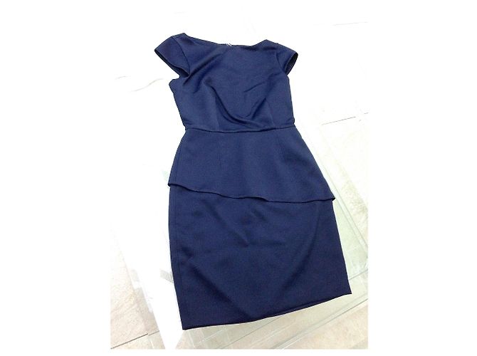 HALSTON HERITAGE KLEID Blau Marineblau - Ansicht 3