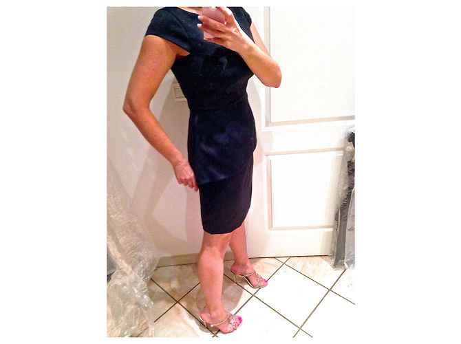 HALSTON HERITAGE KLEID Blau Marineblau - Ansicht 7