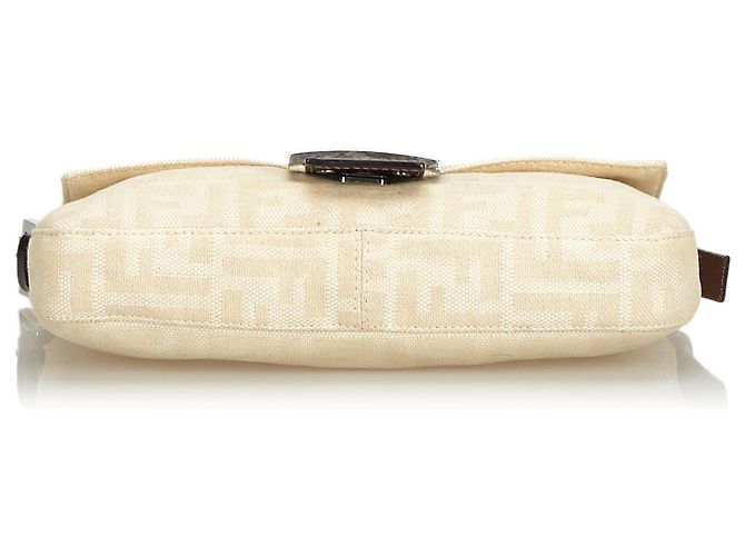Fendi Baguette Mamma Marrone Zucca Canvas - vista 4