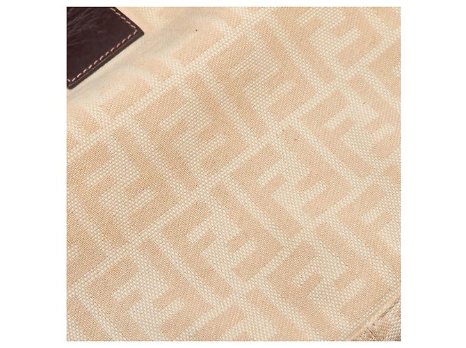 Fendi Baguette Mamma Marrone Zucca Canvas - vista 9