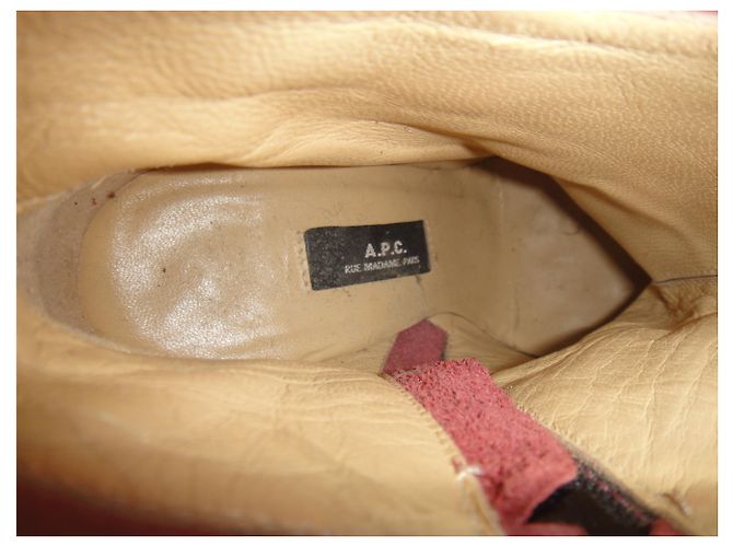 Botas de piel rojas Apc - vista 2