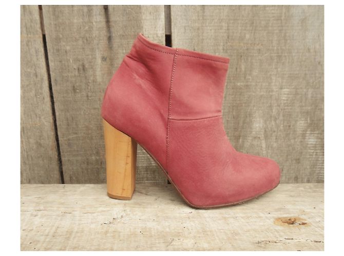 Botas de piel rojas Apc - vista 3