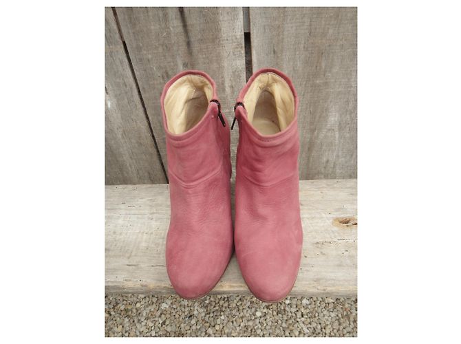 Botas de piel rojas Apc - vista 4