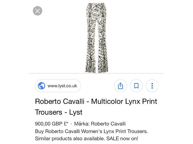 Roberto Cavalli Hose mit Luchsprint aus Viskose - Ansicht 3