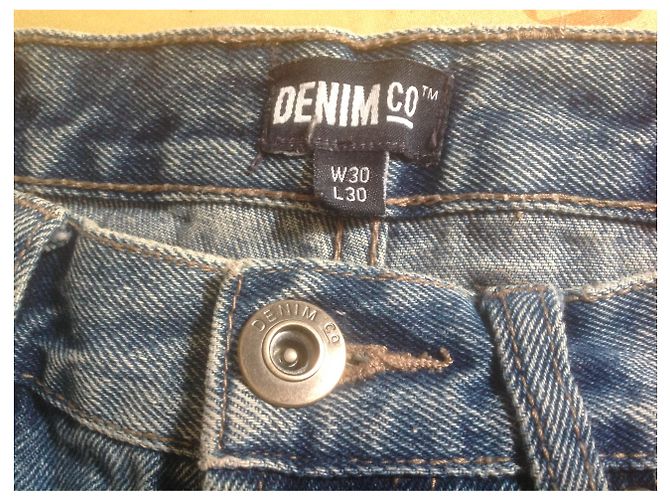 Autre Marque Vaqueros de pierna recta DENIM&CO azules de denim talla 30 - vista 4