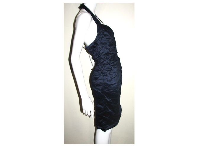 Bcbg Max Azria Neckholder-Kleid in Blau Dunkelblau - Ansicht 3