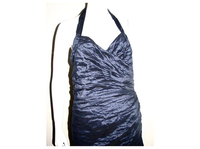 Bcbg Max Azria Neckholder-Kleid in Blau Dunkelblau - Ansicht 4