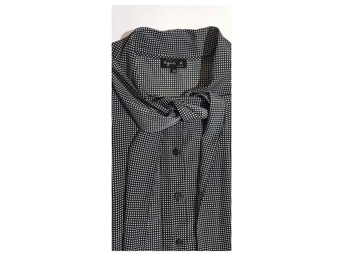 Chaleco Agnès b. de Poliéster Negro Blanco - vista 4