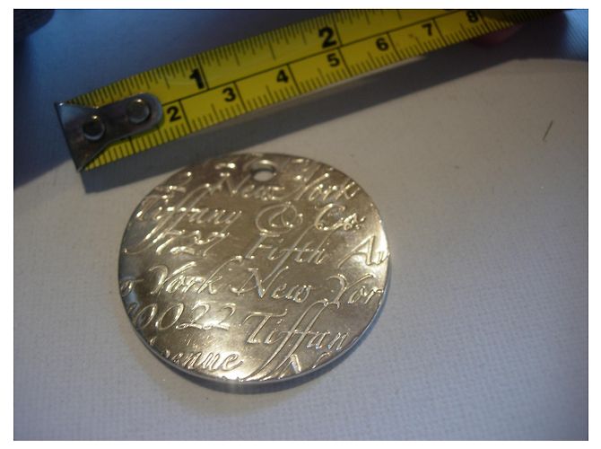 TIFFANY & CO. XL Solid Silver Anhänger Notes 925 Silber - Ansicht 3