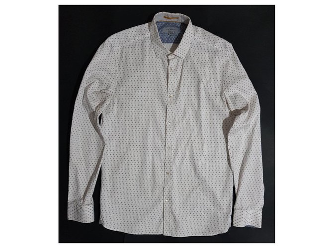 Camicia Ted Baker in cotone a maniche lunghe Uomo M Multicolore - vista 2
