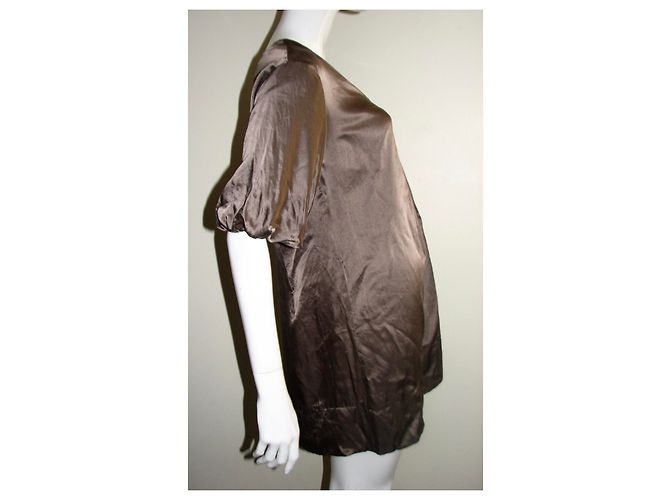 French Connection Seidenkleid braun nougat - Ansicht 4