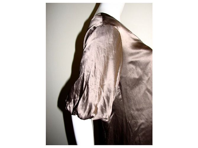 French Connection Seidenkleid braun nougat - Ansicht 5