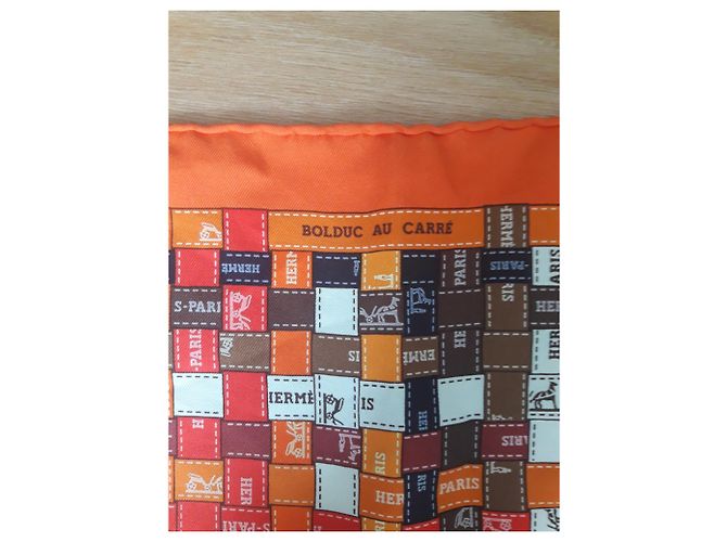 Hermès Bolduc al cuadrado Naranja - vista 4