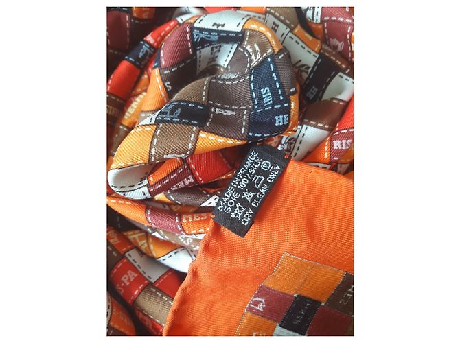 Hermès Bolduc al cuadrado Naranja - vista 6