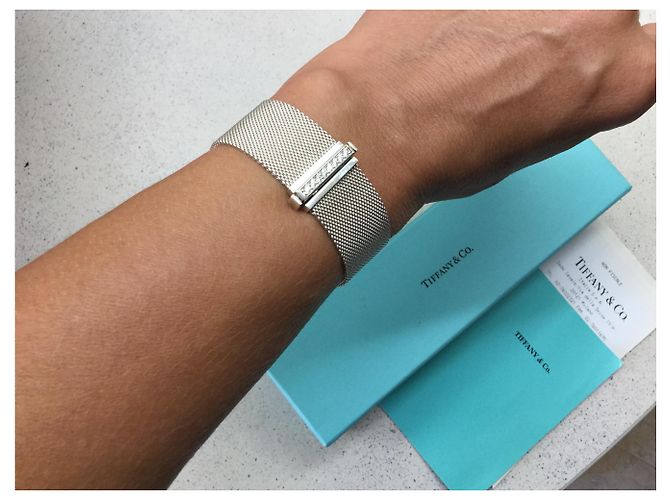 Bracciale Tiffany & Co Somerset Argento Grigio - vista 6