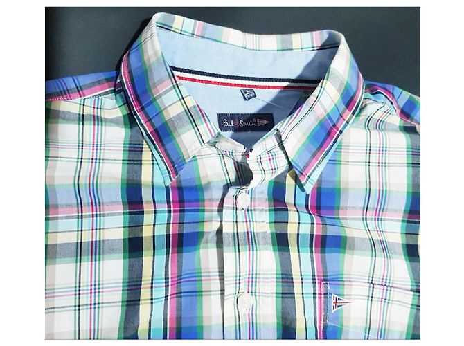 Camicia Paul Smith a quadri in cotone maniche corte M Multicolore - vista 3
