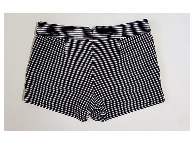 Pantaloncini a righe Bcbg Max Azria nero blu bianco M Multicolore - vista 2