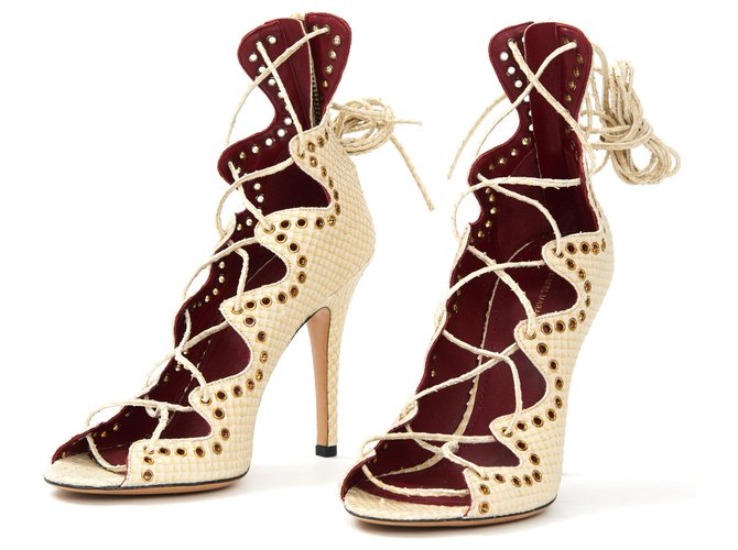 Isabel Marant LELIE PYTHON FR38 nuevo Beige - vista 2