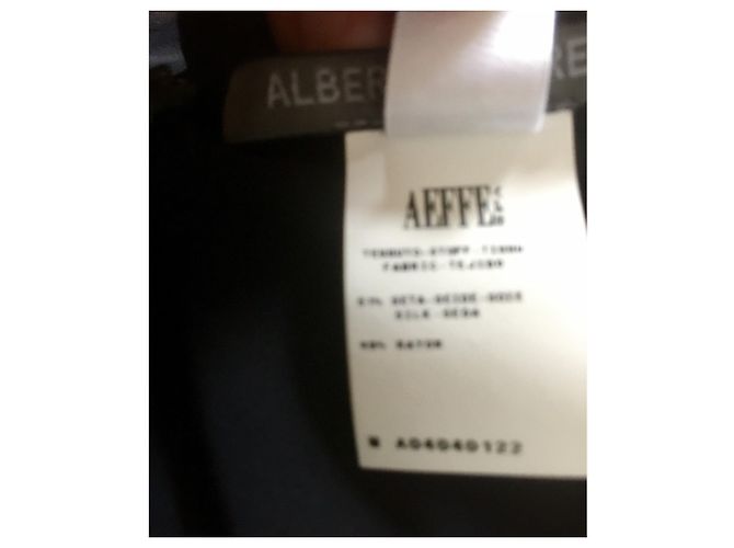 Alberta Ferretti Vestido drapeado en mezcla de seda Negro - vista 10