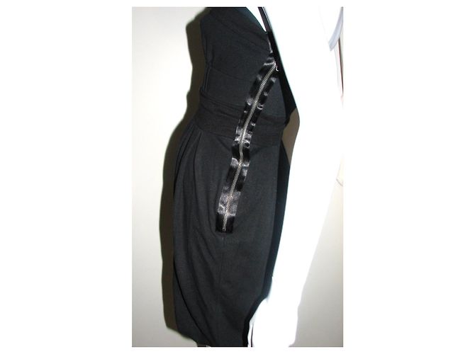 Diane Von Furstenberg Vintage DvF Tere Kleid Schwarz - Ansicht 5