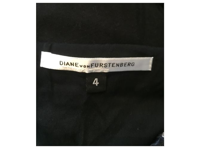 Diane Von Furstenberg Vintage DvF Tere Kleid Schwarz - Ansicht 6