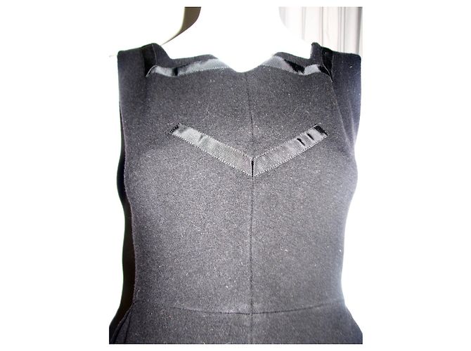 Diane Von Furstenberg DvF Vintage Wollkleid Schwarz - Ansicht 10