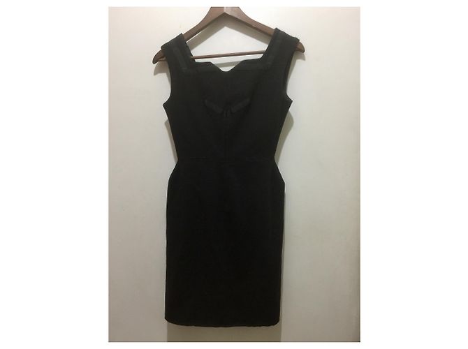 Diane Von Furstenberg DvF Vintage Wollkleid Schwarz - Ansicht 12