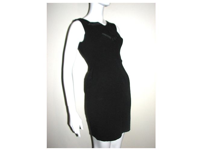 Diane Von Furstenberg DvF Vintage Wollkleid Schwarz - Ansicht 2