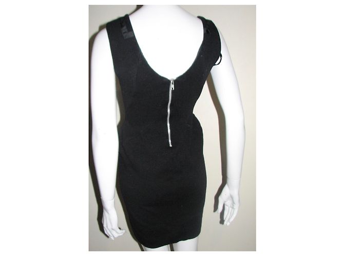 Diane Von Furstenberg DvF Vintage Wollkleid Schwarz - Ansicht 4