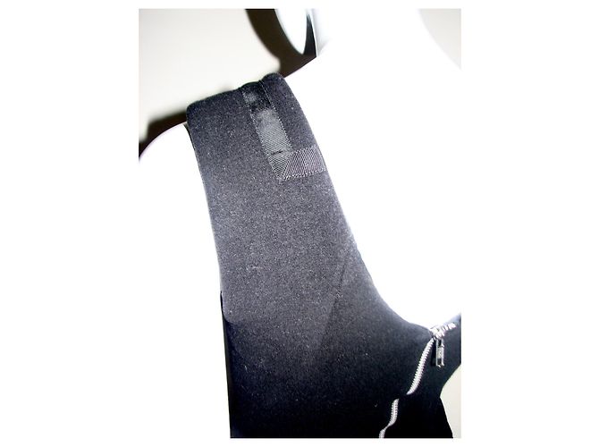 Diane Von Furstenberg DvF Vintage Wollkleid Schwarz - Ansicht 6