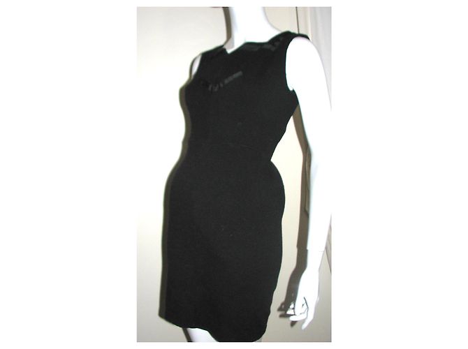 Diane Von Furstenberg DvF Vintage Wollkleid Schwarz - Ansicht 8