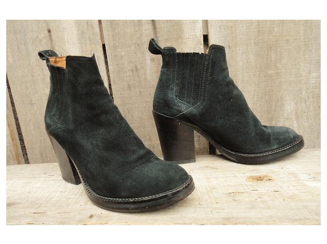 Botines de gamuza maje Negro - vista 3